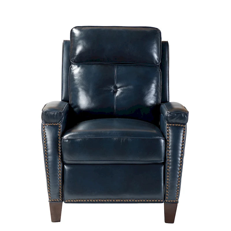 Fauteuil inclinable Gaspar Mid-Century Modern avec clous décoratifs par HULALA HOME