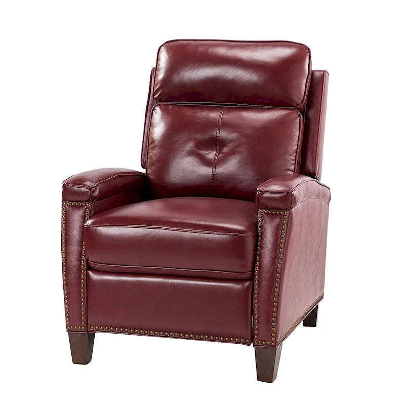 Fauteuil inclinable Gaspar Mid-Century Modern avec clous décoratifs par HULALA HOME