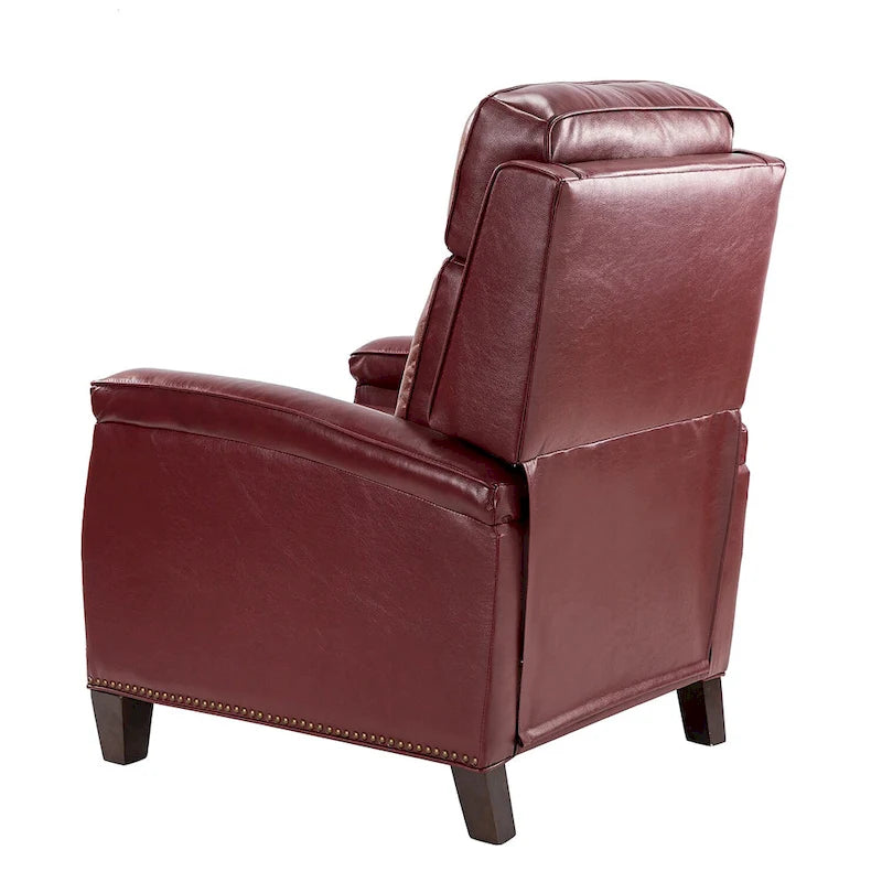 Fauteuil inclinable Gaspar Mid-Century Modern avec clous décoratifs par HULALA HOME