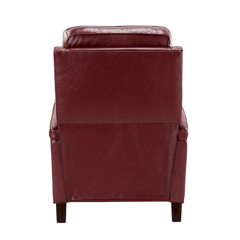 Fauteuil inclinable Gaspar Mid-Century Modern avec clous décoratifs par HULALA HOME
