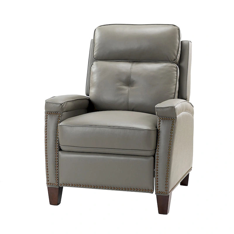 Fauteuil inclinable Gaspar Mid-Century Modern avec clous décoratifs par HULALA HOME