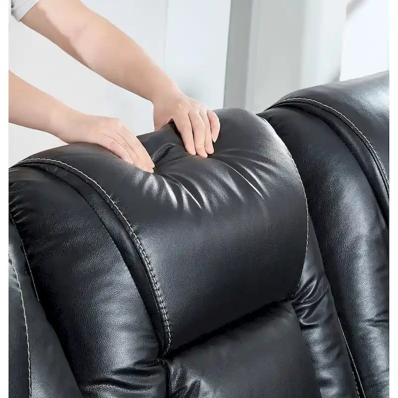 Canapé inclinable en cuir reconstitué