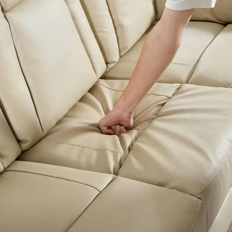 Canapé inclinable en cuir reconstitué