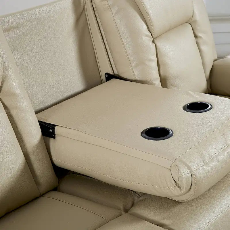 Canapé inclinable en cuir reconstitué