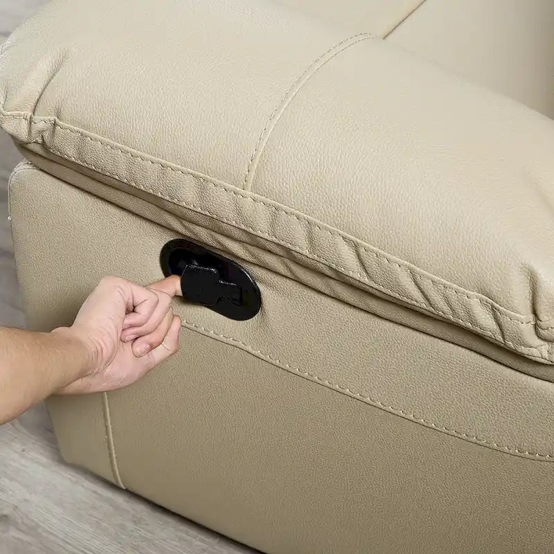 Canapé inclinable en cuir reconstitué