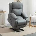 Fauteuil inclinable électrique HOMCOM pour salon, en cuir PU, pour personnes âgées avec télécommande