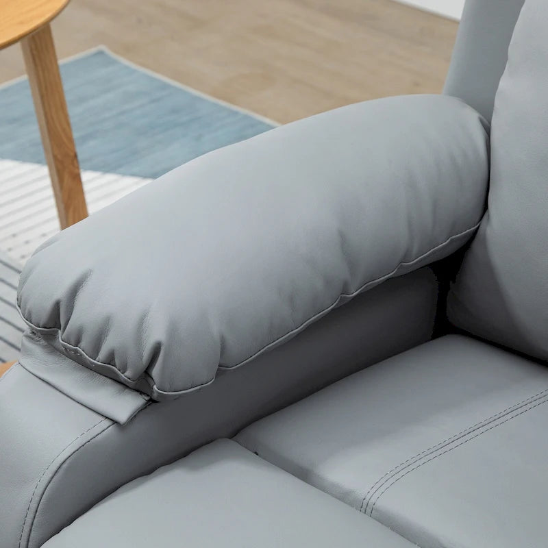 Fauteuil inclinable électrique HOMCOM pour salon, en cuir PU, pour personnes âgées avec télécommande