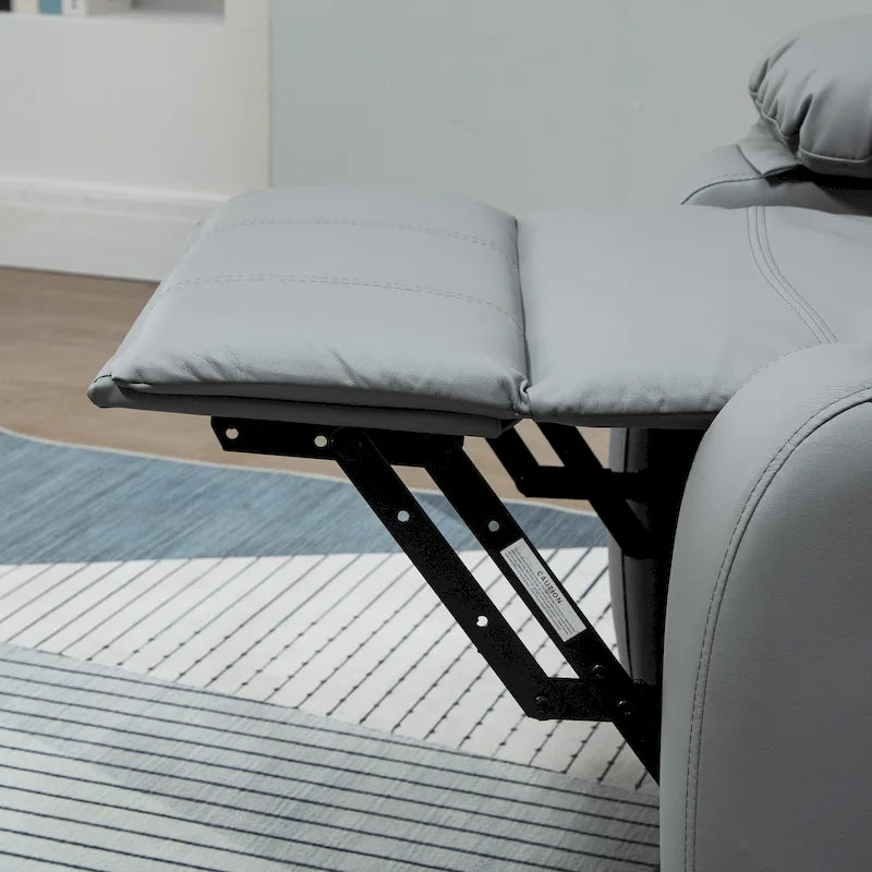 Fauteuil inclinable électrique HOMCOM pour salon, en cuir PU, pour personnes âgées avec télécommande