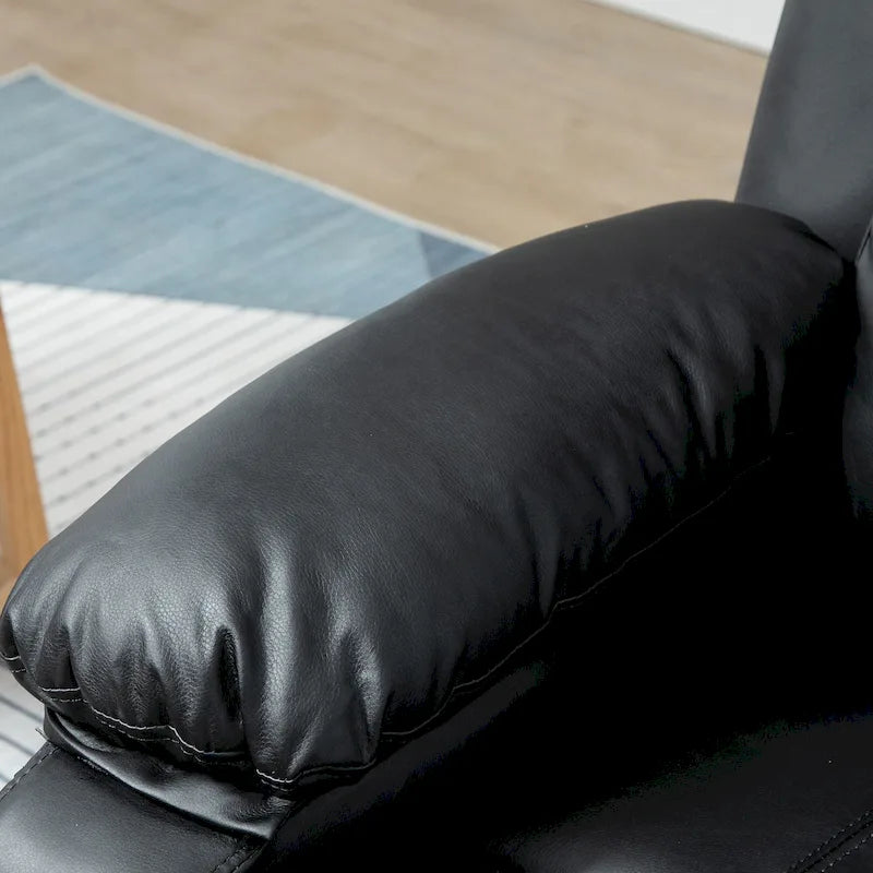 Fauteuil inclinable électrique HOMCOM pour salon, en cuir PU, pour personnes âgées avec télécommande