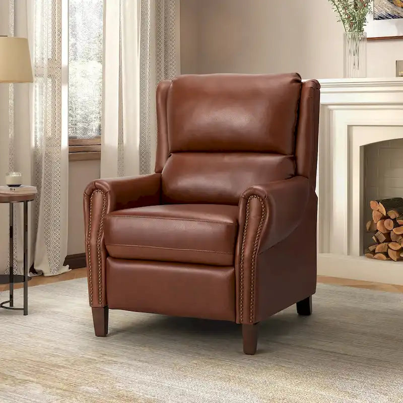 Alicia 32.68 Fauteuil inclinable manuel en cuir véritable