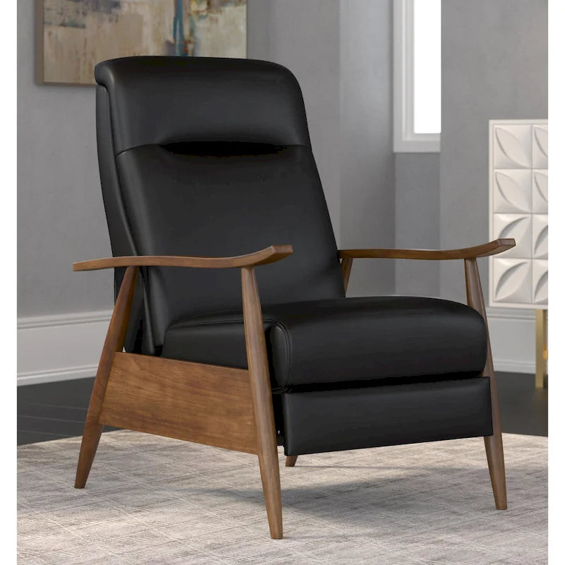 Fauteuil inclinable à pousser en bois rembourré Sienna par Greyson Living