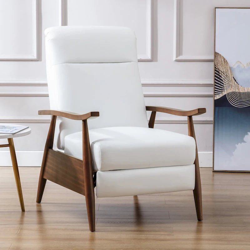 Fauteuil inclinable à pousser en bois rembourré Sienna par Greyson Living