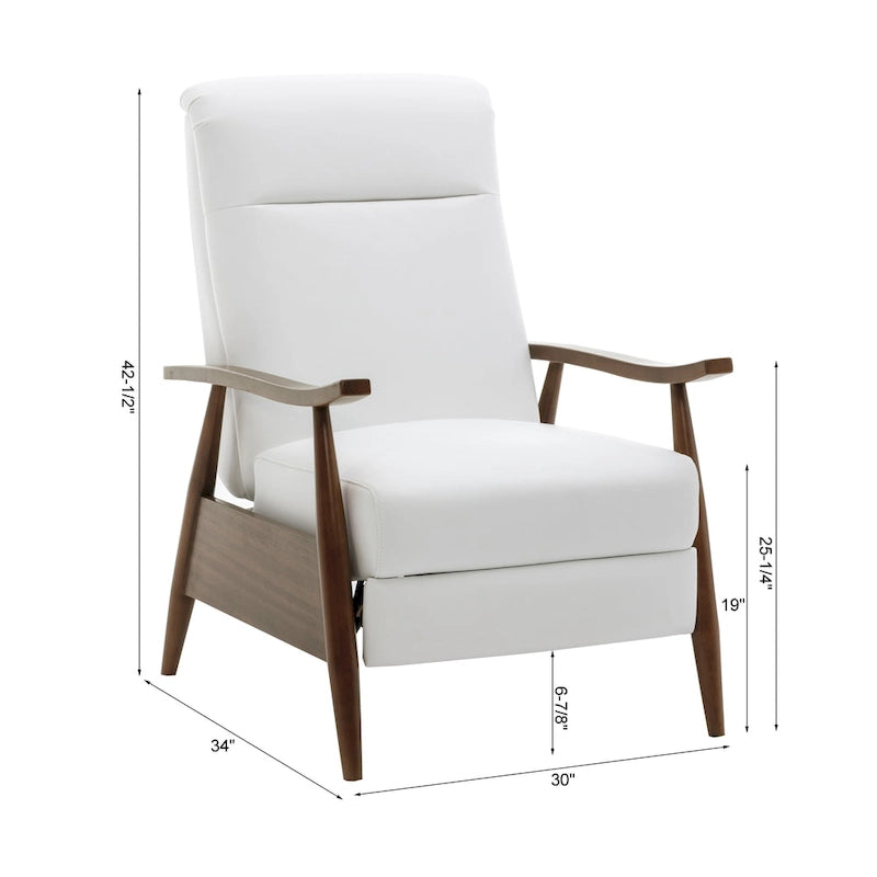 Fauteuil inclinable à pousser en bois rembourré Sienna par Greyson Living
