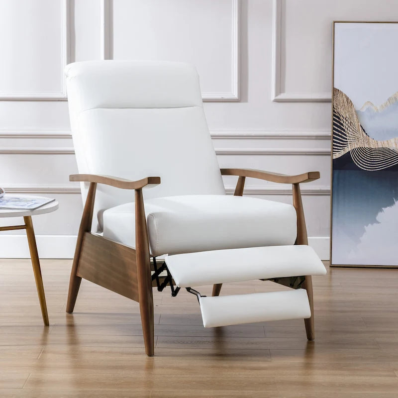 Fauteuil inclinable à pousser en bois rembourré Sienna par Greyson Living
