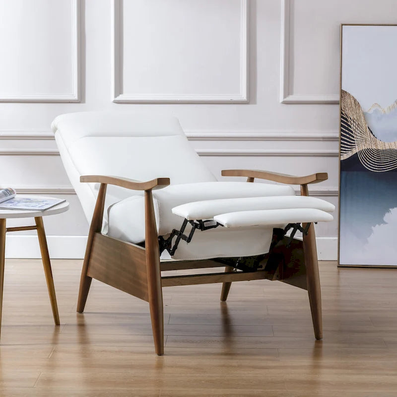Fauteuil inclinable à pousser en bois rembourré Sienna par Greyson Living