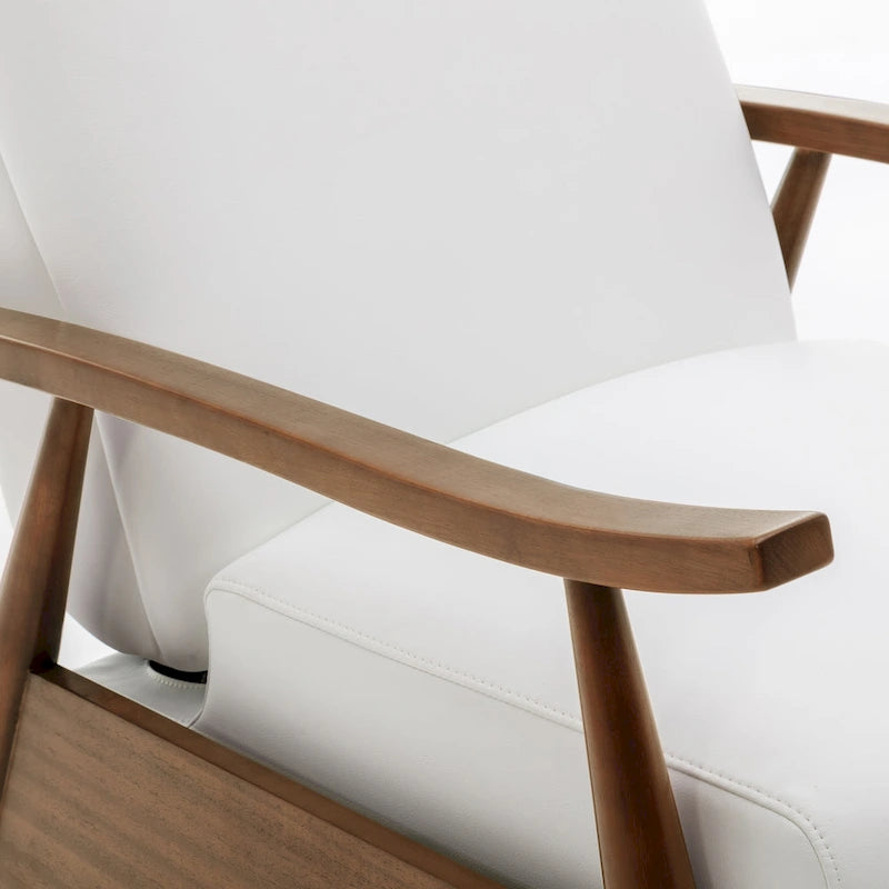 Fauteuil inclinable à pousser en bois rembourré Sienna par Greyson Living