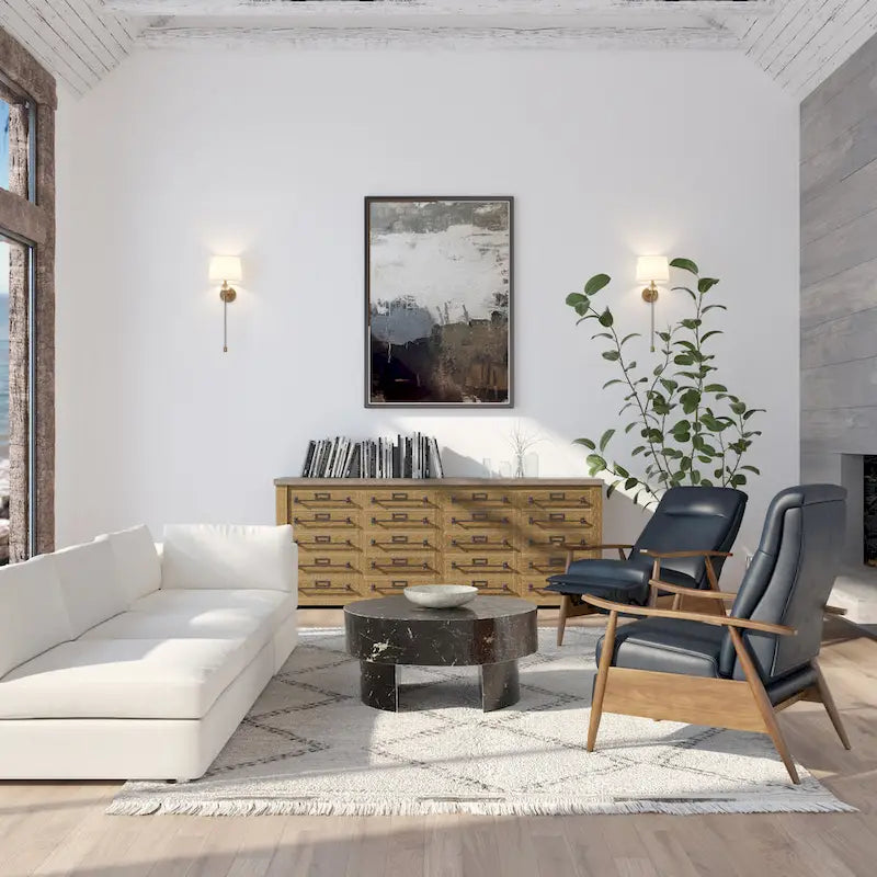Fauteuil inclinable à pousser en bois rembourré Sienna par Greyson Living