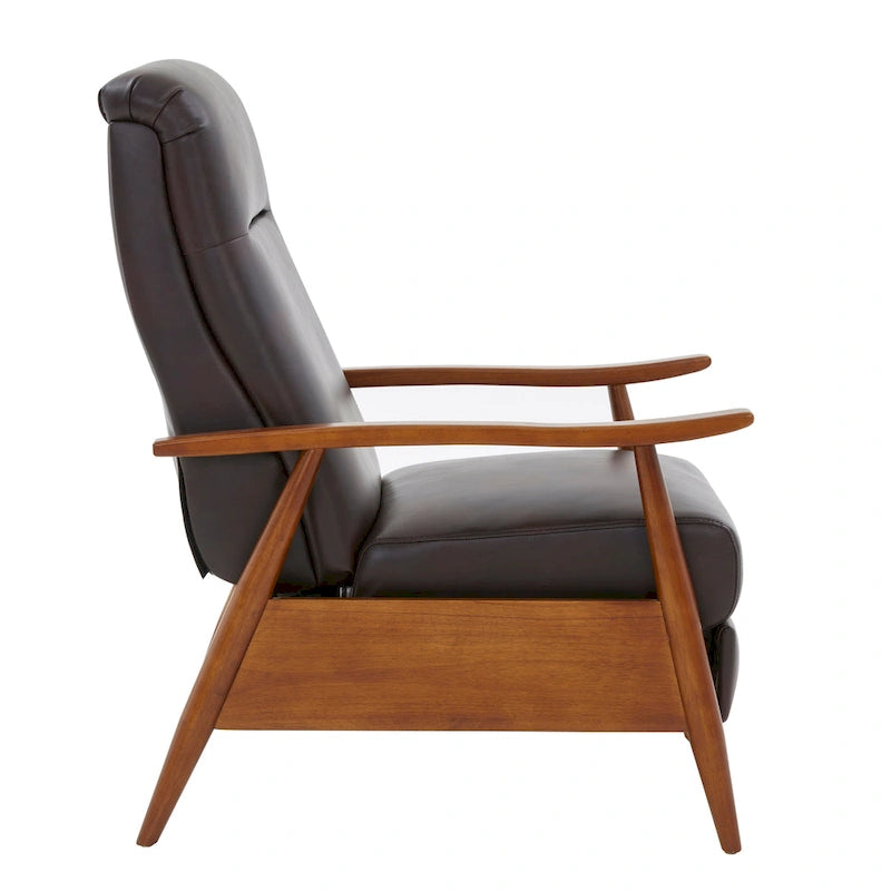 Fauteuil inclinable à pousser en bois rembourré Sienna par Greyson Living