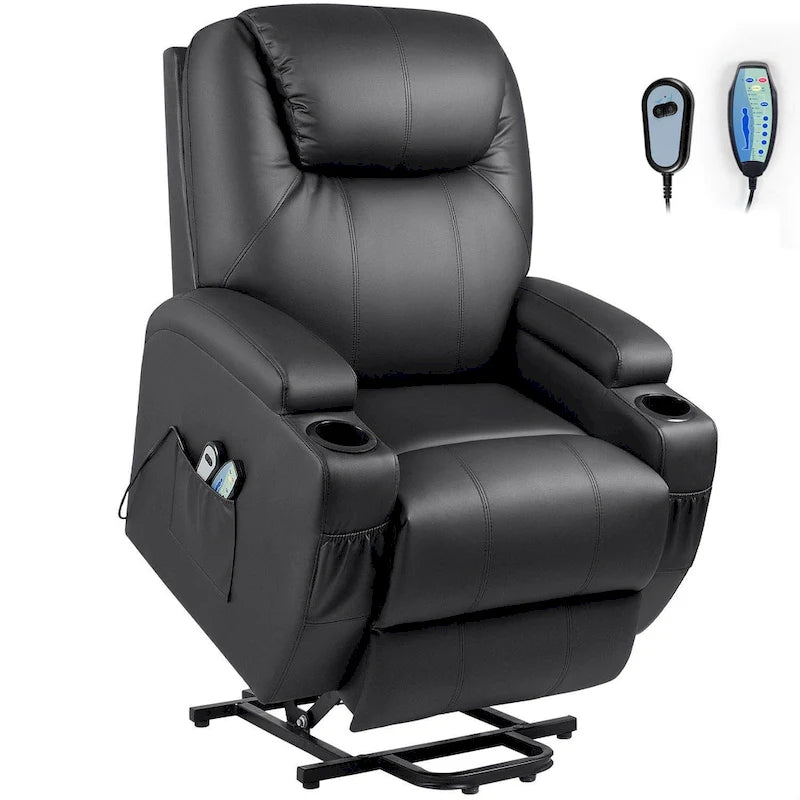 Fauteuil inclinable releveur électrique Homall en similicuir avec fonction massage