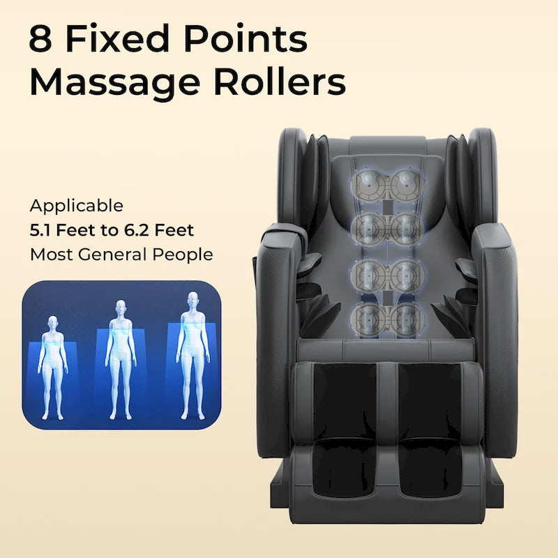 Fauteuil de massage corporel chauffant Ukuowu Favor-SS01 avec mode zéro gravité et lecteur de musique Bluetooth