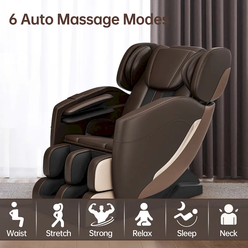 Fauteuil de massage corporel chauffant Ukuowu Favor-SS01 avec mode zéro gravité et lecteur de musique Bluetooth