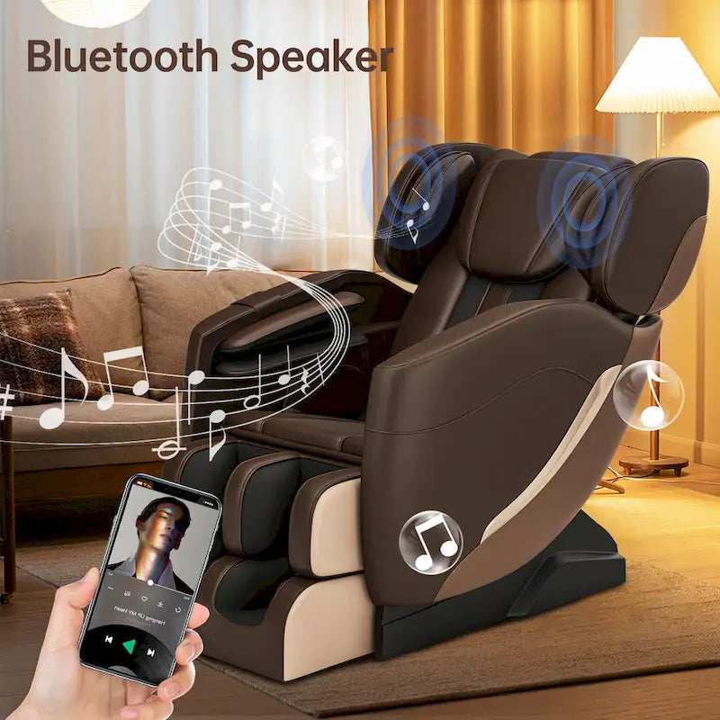 Fauteuil de massage corporel chauffant Ukuowu Favor-SS01 avec mode zéro gravité et lecteur de musique Bluetooth