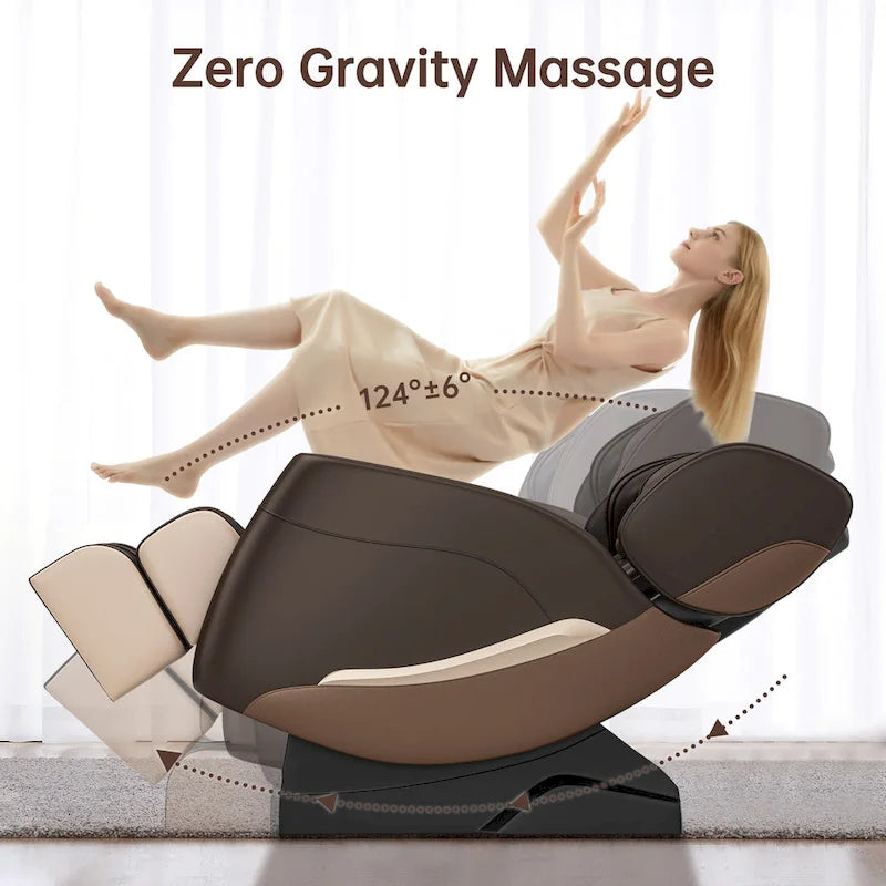 Fauteuil de massage corporel chauffant Ukuowu Favor-SS01 avec mode zéro gravité et lecteur de musique Bluetooth
