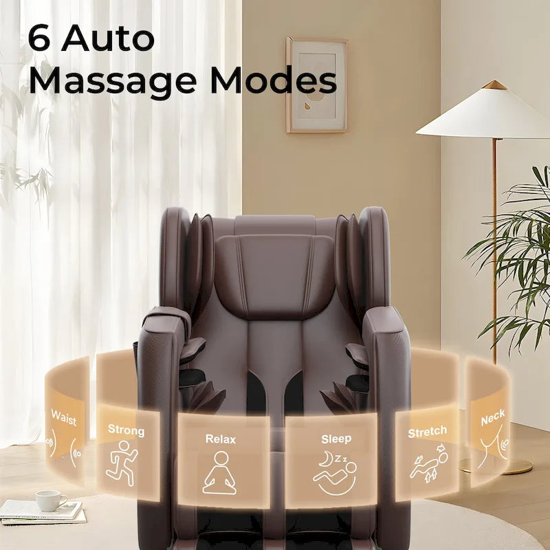 Fauteuil de massage corporel chauffant Ukuowu Favor-SS01 avec mode zéro gravité et lecteur de musique Bluetooth