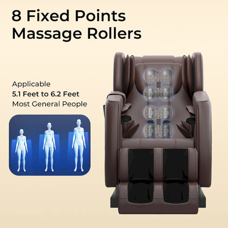 Fauteuil de massage corporel chauffant Ukuowu Favor-SS01 avec mode zéro gravité et lecteur de musique Bluetooth
