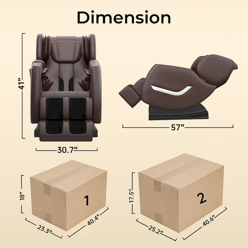 Fauteuil de massage corporel chauffant Ukuowu Favor-SS01 avec mode zéro gravité et lecteur de musique Bluetooth