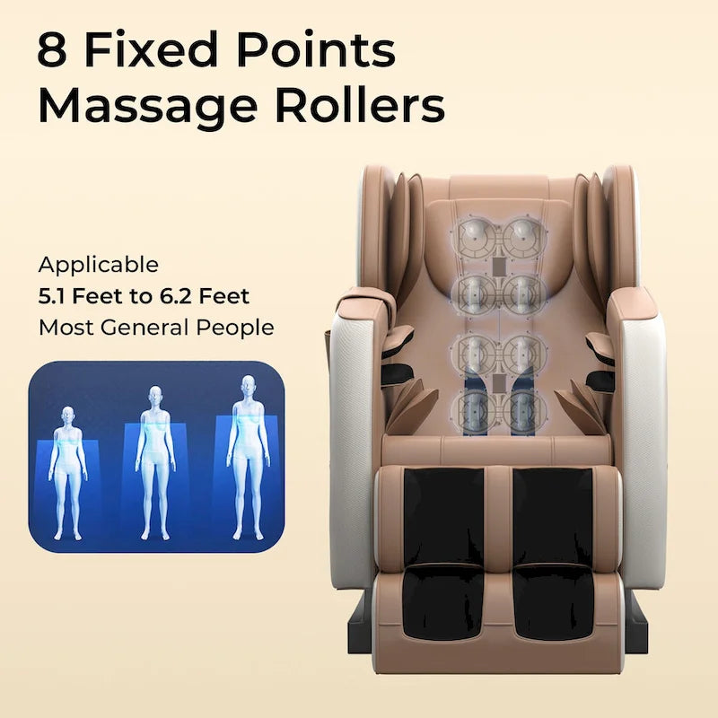 Fauteuil de massage corporel chauffant Ukuowu Favor-SS01 avec mode zéro gravité et lecteur de musique Bluetooth