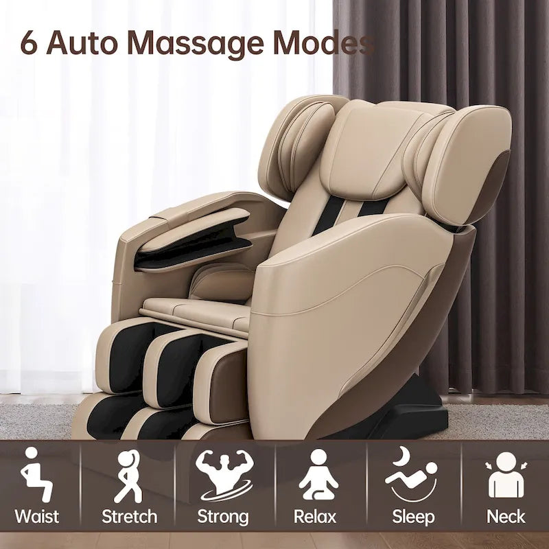 Fauteuil de massage corporel chauffant Ukuowu Favor-SS01 avec mode zéro gravité et lecteur de musique Bluetooth