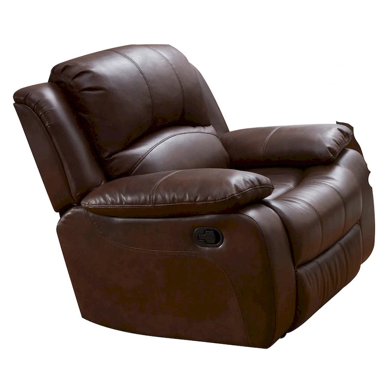 Fauteuil inclinable planeur en cuir reconstitué Vanity Art pour salon