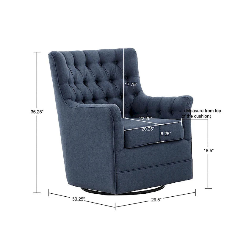 Fauteuil planeur pivotant à 360 degrés Madison Park Rae