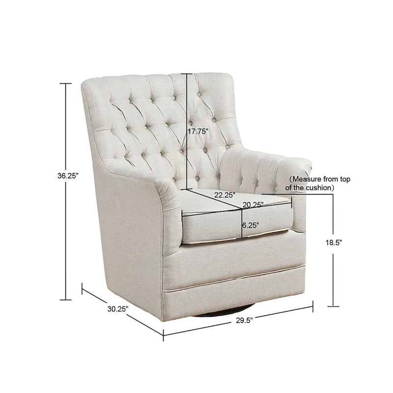 Fauteuil planeur pivotant à 360 degrés Madison Park Rae