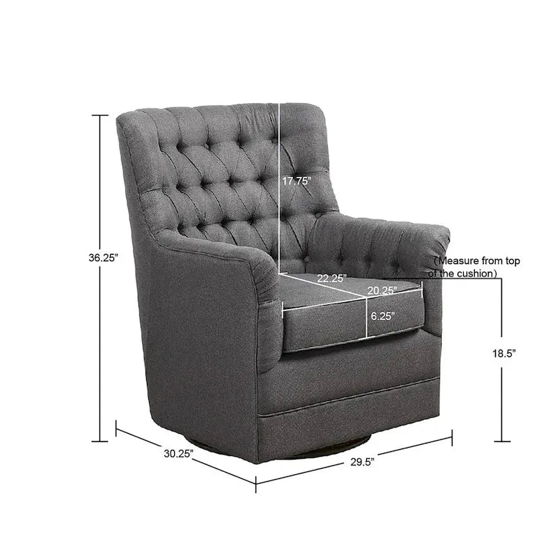 Fauteuil planeur pivotant à 360 degrés Madison Park Rae