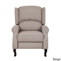 Fauteuil inclinable d'appoint moderne en tissu de lin de style "Wingback"