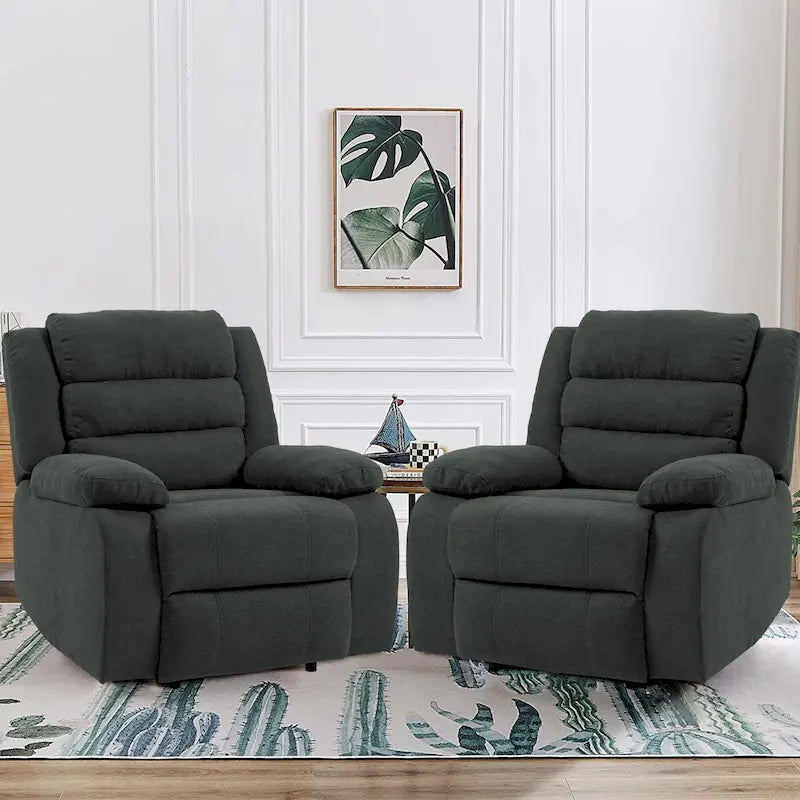 Lot de 2 chaises inclinables manuelles réglables Modern Lounger