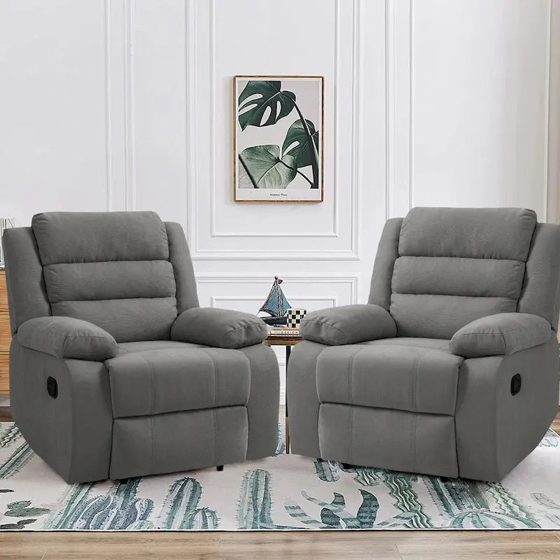 Lot de 2 chaises inclinables manuelles réglables Modern Lounger