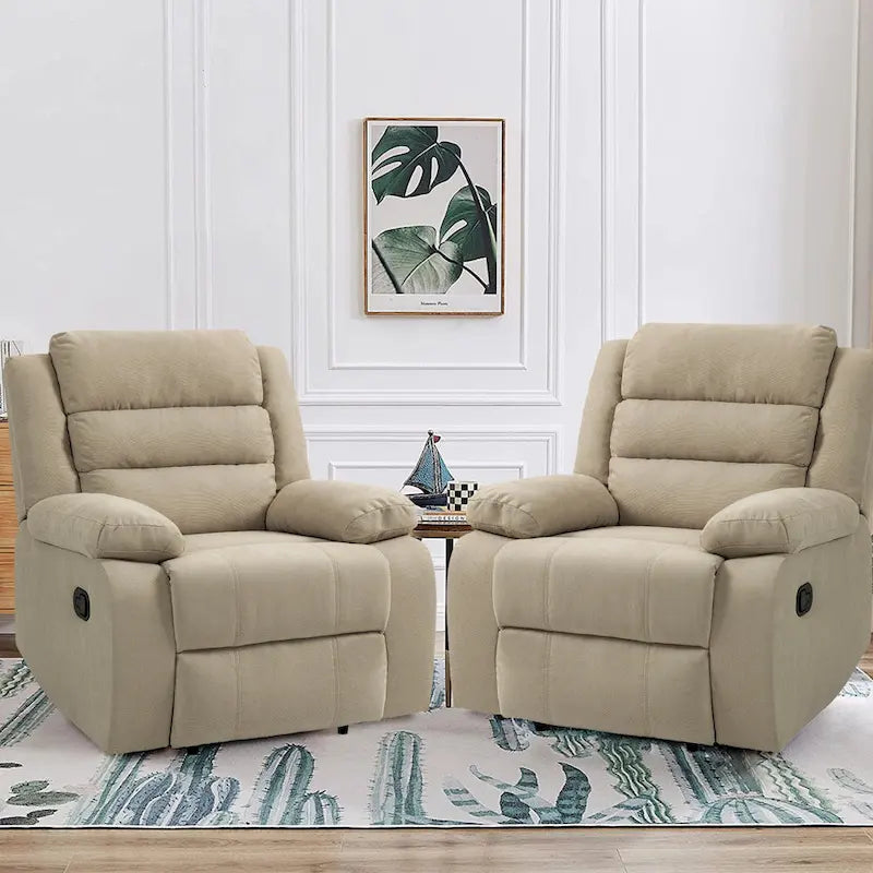 Lot de 2 chaises inclinables manuelles réglables Modern Lounger