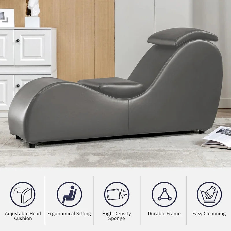 Mixoy Chaise de Yoga d'intérieur, Chaise longue de yoga incurvée pour adultes, étirements, exercices, relaxation