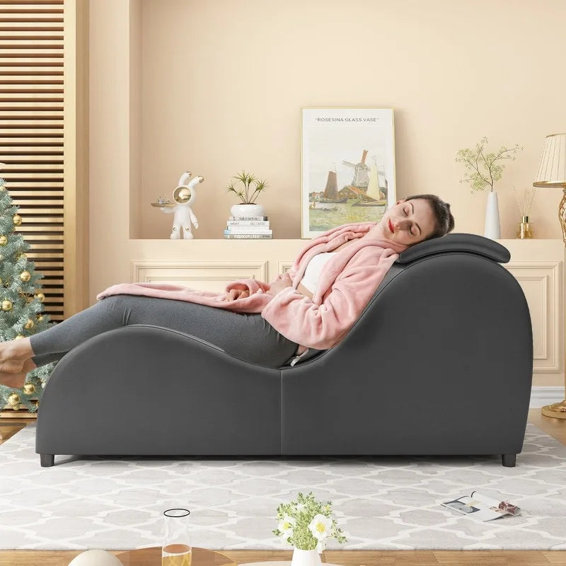 Mixoy Chaise de Yoga d'intérieur, Chaise longue de yoga incurvée pour adultes, étirements, exercices, relaxation