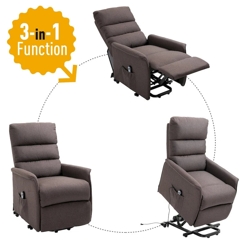 Fauteuil inclinable releveur électrique HOMCOM avec télécommande
