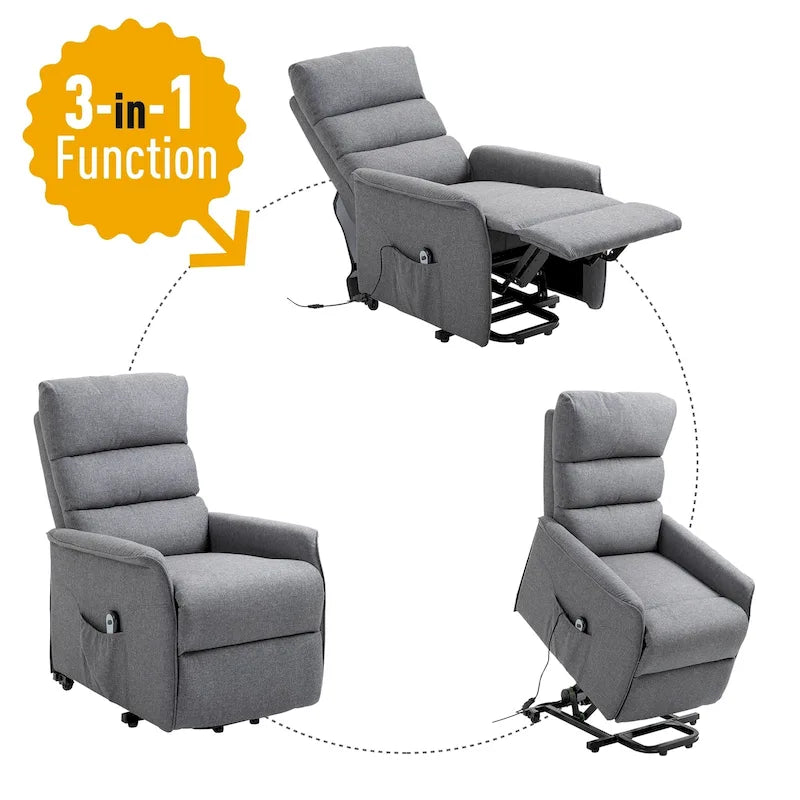 Fauteuil inclinable releveur électrique HOMCOM avec télécommande