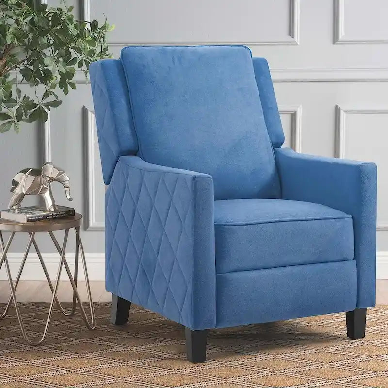 Fauteuil inclinable à dossier poussé en lin AVAWING avec dossier à oreilles