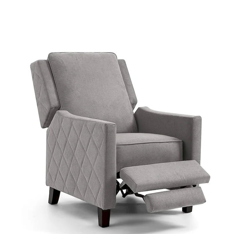 Fauteuil inclinable à dossier poussé en lin AVAWING avec dossier à oreilles