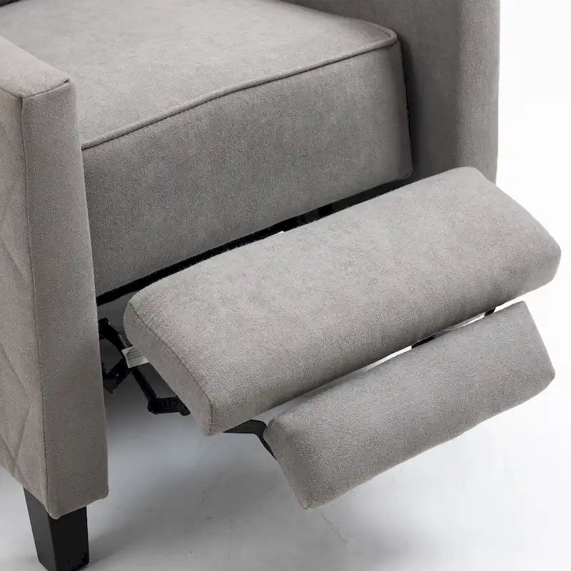 Fauteuil inclinable à dossier poussé en lin AVAWING avec dossier à oreilles