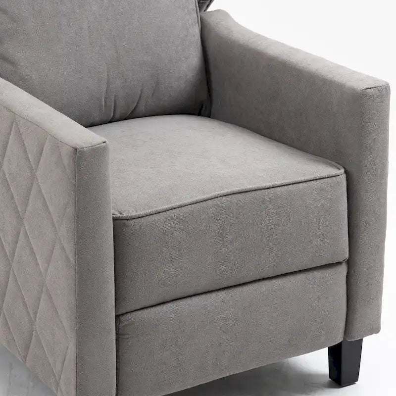 Fauteuil inclinable à dossier poussé en lin AVAWING avec dossier à oreilles