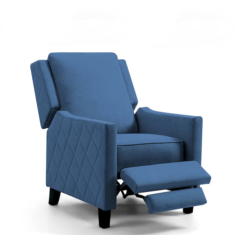 Fauteuil inclinable à dossier poussé en lin AVAWING avec dossier à oreilles