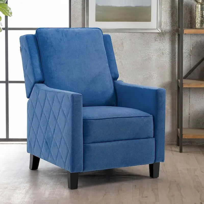 Fauteuil inclinable à dossier poussé en lin AVAWING avec dossier à oreilles